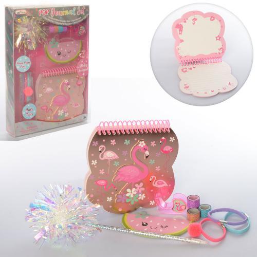 Набір для творчості блокнот MK 3504, MK 3513 олівці, наклейки, фото 1