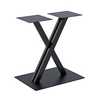 Опора для стола Экспозишн металл черный матовый 70х40х72h см (Loft Design TM)