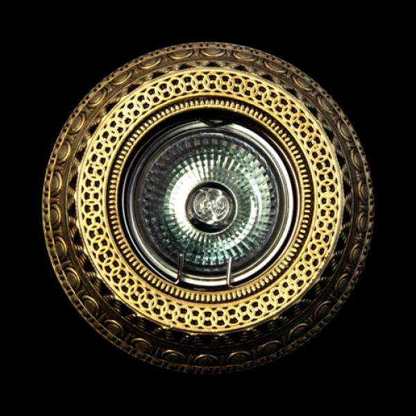 Декоративний стельовий гіпсовий світильник Точка Світу AZ16 (Бронза)