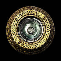 Декоративний стельовий гіпсовий світильник Точка Світу AZ16 (Бронза)