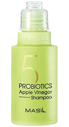 Шампунь для волосся проти лупи з яблучним оцтом Masil 5 Probiotics Apple Vinegar Shampoo 50 ml