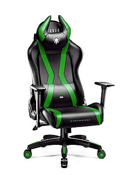 DIABLO CHAIRS X-Horn кресло (L) Черный и зеленый