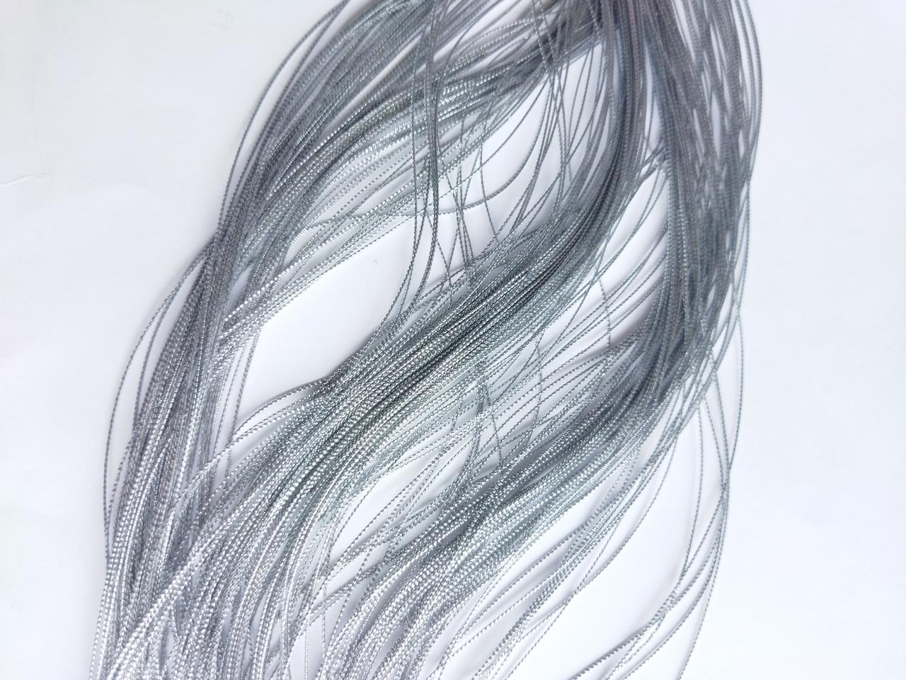 Шнур декоративний 0,5 мм срібло, фото 1