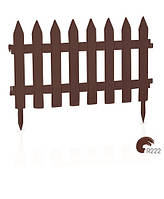 Садовое ограждение PROSPERPLAST GARDEN CLASSIC - коричневое, 3,2 м 5905197340302