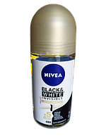 Шариковый дезодорант-антиперспирант Nivea Extra Черное и Белое Невидимый, 50 мл
