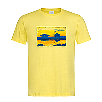 Желтая мужская/унисекс футболка Марка Добрый вечер (1-5-3-жовтий)