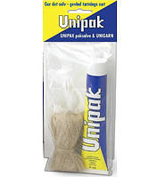 Паста для уплотнения резьбовых соединений UNIPAK в наборе "Сделай сам'(паста UNIPAK 50 гр./лен сантехнический