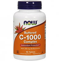 Витамин C NOW Foods Vitamin C-1000 Complex Buffered 90 Tabs GB, код: 7520356