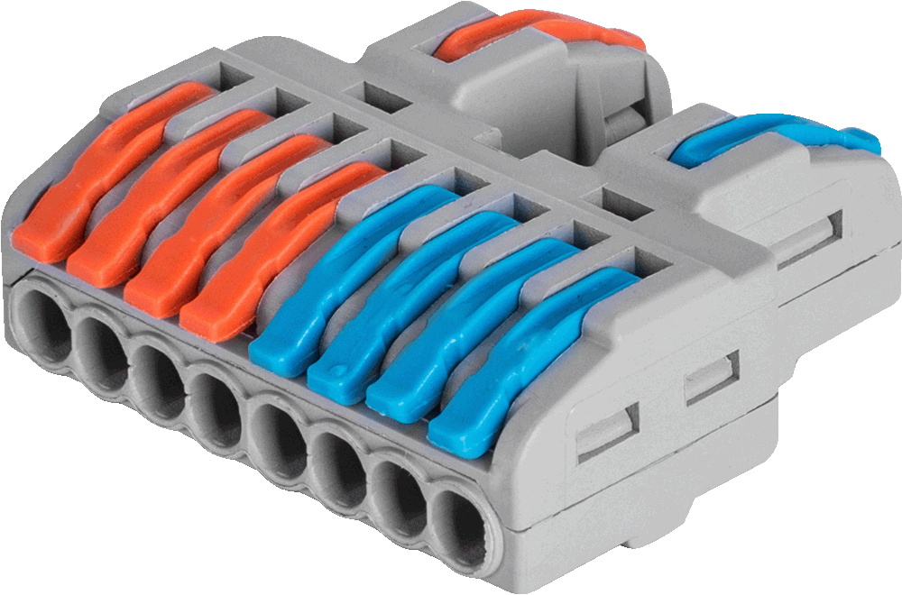 Клемна колодка E.Next PRO, 2-8 контактів, універсальна для AC/DC, 12-240 В