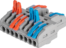 Клемна колодка E.Next PRO, 2-8 контактів, універсальна для AC/DC, 12-240 В, фото 3