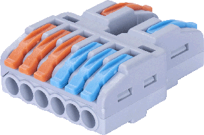 Клемна колодка E.Next PRO 2-6 контактів з важелем для AC/DC 12-240 В, фото 2