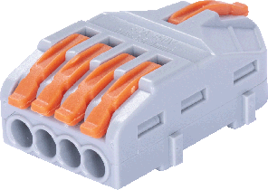 Клемна колодка E.Next PRO 1-4 контакти, 12-240 В, універсальна, компактна, фото 2