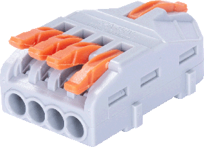 Клемна колодка E.Next PRO 1-4 контакти, 12-240 В, універсальна, компактна, фото 3