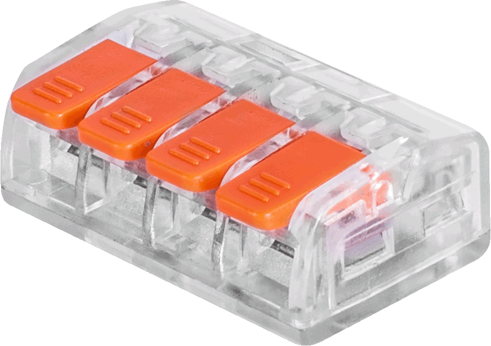 Клемна колодка E.Next 4 з важелем натиску - компактне та надійне підключення