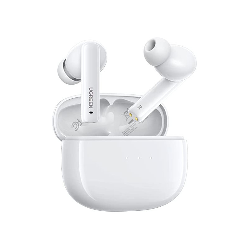 Бездротові Bluetooth-навушники з подвійним мікрофоном Ugreen HiTune T3 ANC TWS Bluetooth 5.2 White (WS106), фото 1