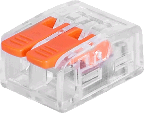 Клемна колодка E.Next подвійна з натискним важелем, AC/DC 12-240 В, 2 контакти, фото 1