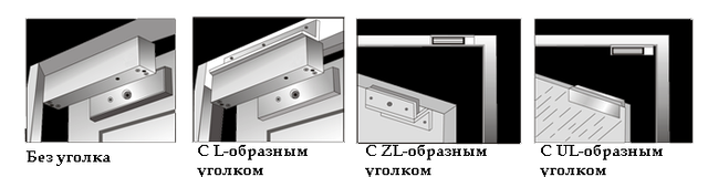 Установка магнитного замка с и без уголка