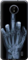 Чехол на Nokia C20 Рука через рентген из силикона FCh_0007835