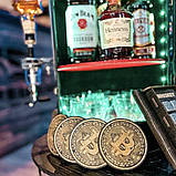 Бочка бар в чорному глянцевому кольорі з підсвіткою, наливатором, оригінальний подарунок боссу., фото 5