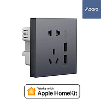 Розумна розетка Aqara H1 Smart Socket USB (QBCZ15LM) HomeKit