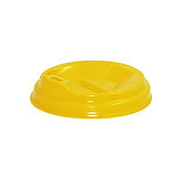 Крышка для бумажного стаканчика 250мл Ø76мм 50шт/уп (1ящ/60уп/3000шт) Жёлтая