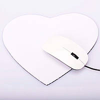 Килимок для мишки сублімаційний у формі Серце, товщина 3 мм