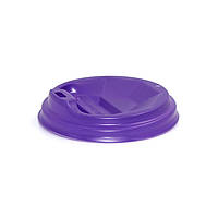 Крышка для бумажного стаканчика 340мл Ø80мм 50шт/уп (1ящ/50уп/2500шт) Фиолетовая