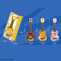 Игрушечная Гитара арт. 8831 (162шт/2) 3 цвета микс, р-р 25*9,5см, короб. 26*9,5*4,5см