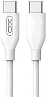 Кабель USB PD XO NB124 USB Type-C - Type-C Cable White