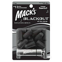 Беруши MACKS BLACKOUT FOAM с контейнером 7 пар CP, код: 6870030