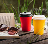 Гофрований одноразовий стакан для напоїв об'єм 250 мл зелений Маестро 20 шт/уп., фото 5