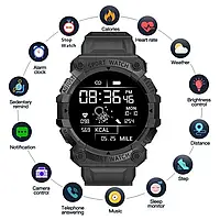 Фитнес браслет смарт часы Smart watch FD68S Black