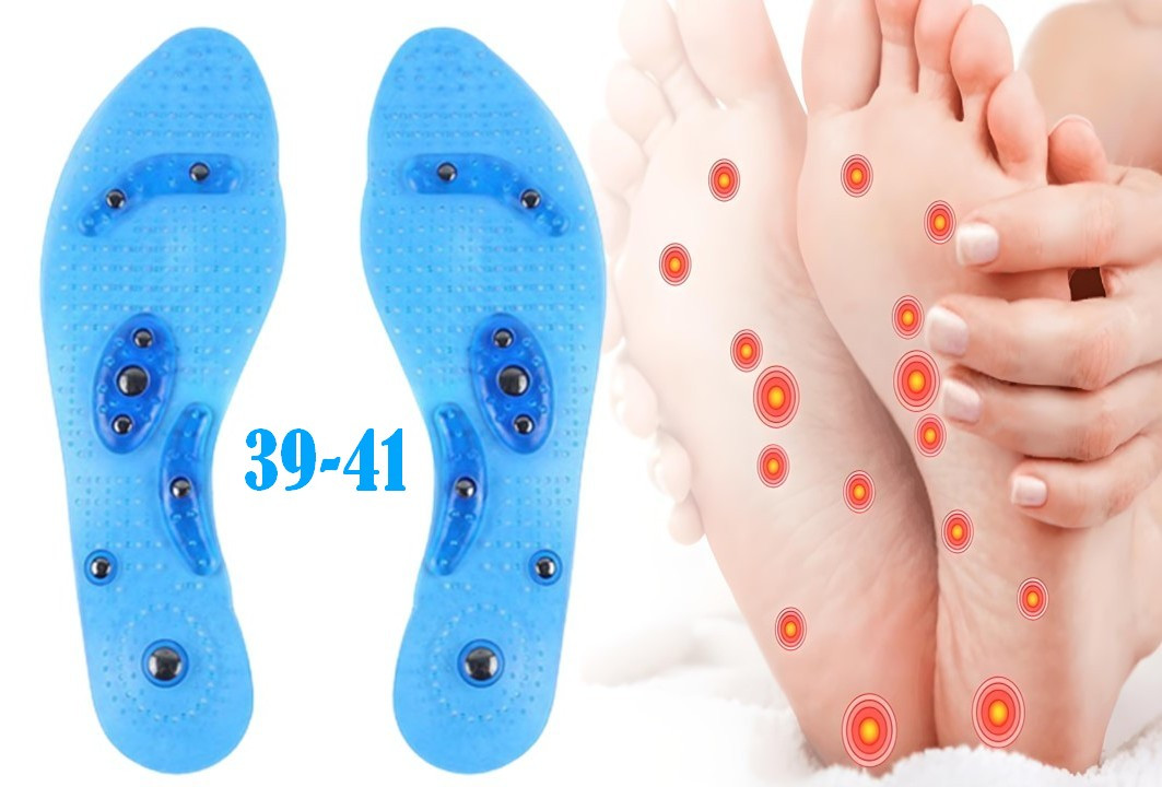 Устілки з магнітно-масажними зонами Heavy Duty Blue Розмір 39-41, фото 1