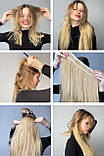 Волосся для нарощування на кліпсах 40 см або 55 см, об'ємна та хвиляста шиньйон, фото 3