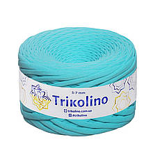 Трикотажна пряжа Trikolino, 5-7 мм., 100 м., Ментол, нитки для в'язання