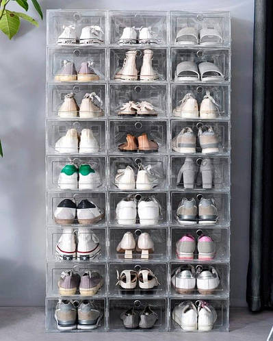 Купить Пластиковый бокс органайзер для обуви на магнитах (1 секция ...
