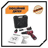 Дрель-шуруповерт аккумуляторная Vitals AU 12/2KP QC (12 В, 1.5 А/ч, двухскоростной) PAK