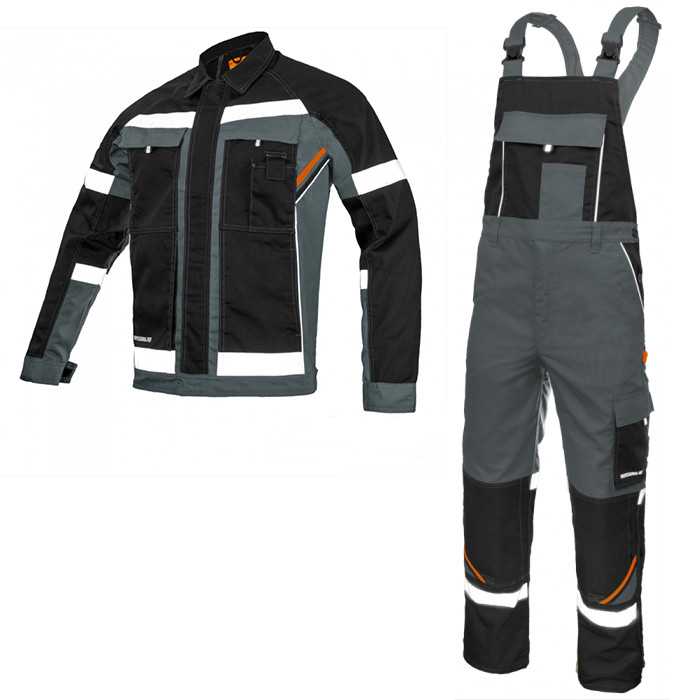 Робочий костюм куртка та напівкомбінезон, спецодяг захисний чоловічий, роба для працівників комплект спецівки