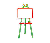 Мольберт для рисования двухсторонний магнитный Doloni Toys 3 в 1 34х47х110 см Красно-зеленый VA, код: 7850603