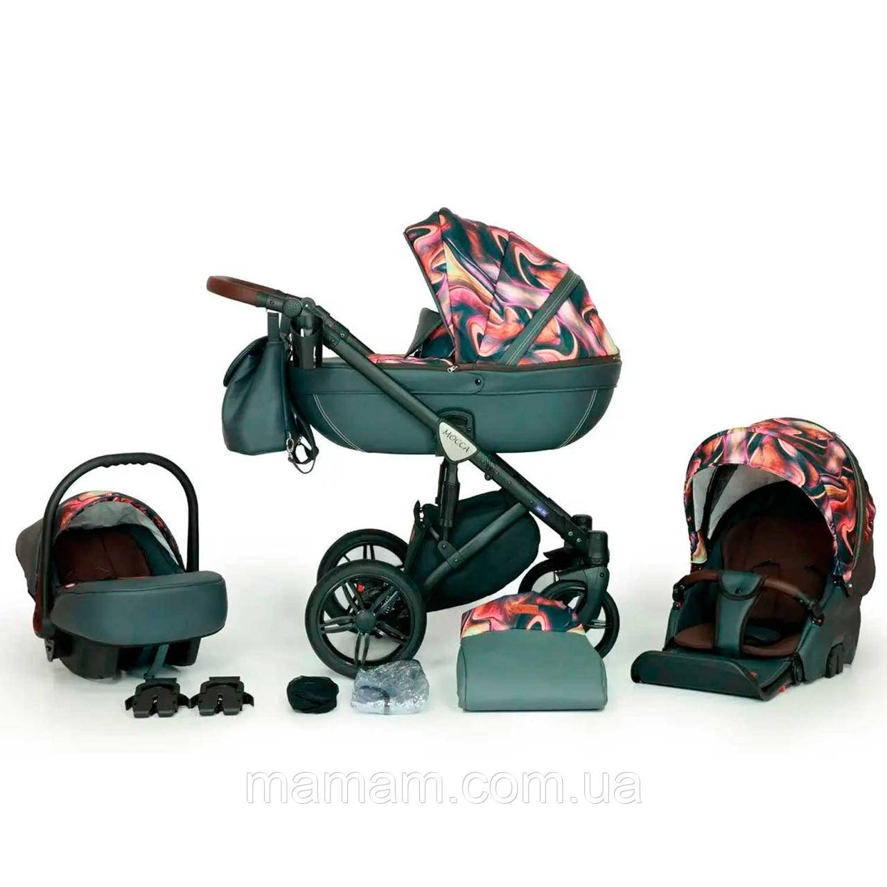 Універсальна коляска 3 в 1 Verdi Mocca Graphite/Pink 11, фото 1