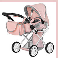 Коляска для кукол с сумкой Carrello Unica 9346 Pink Розовый