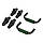 Упори для віджимань Cornix Push-up Bars XR-0169 Black/Green, фото 5