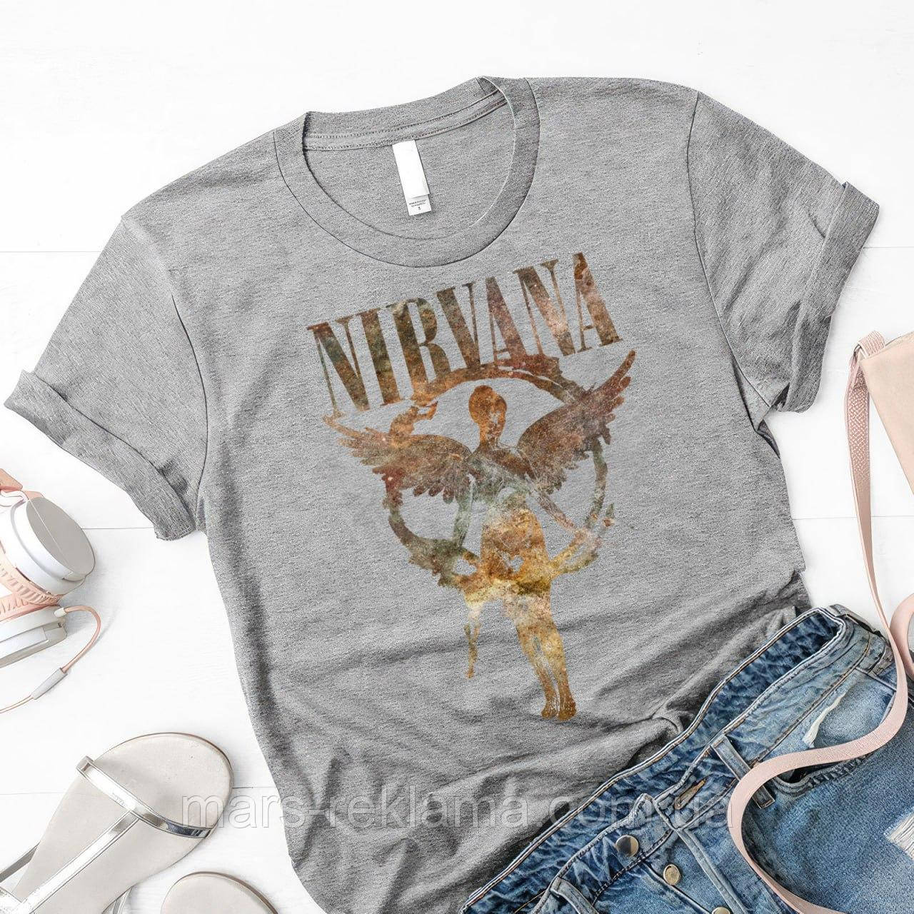 Футболка з принтом Nirvana