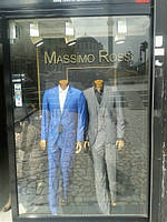Нарядний класичний костюм для чоловіків з піджаком, жилетом, брюками 42-56 розміри синій. сірий