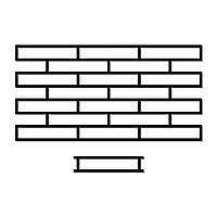 Трафарет Цегла багаторазовий набір 602х309х1 мм (tdsn-1.4)
