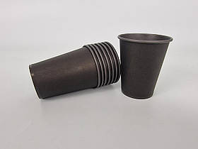 Стаканчики для кави 250 мл "Чорний" Маестро h9 (50 шт.)