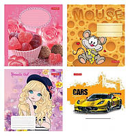 Зшитий 12 арк. # ЦІНА ЗА УП. 25ШТ Фемілі Лайн глітер, 20*17*4см, ТМ Тетрада, Україна