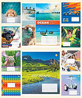 Зшитий 12 арк. = ЦІНА ЗА УП. 25ШТ кол.обкладинка, ТМ Тетрада, Україна (200шт)