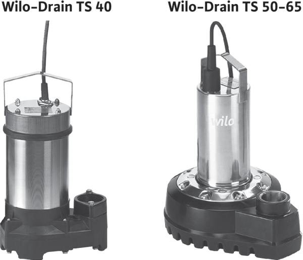 Насос із занурним двигуном для брудної води Wilo-Drain TS 40-65 , WILO (Німеччина)
