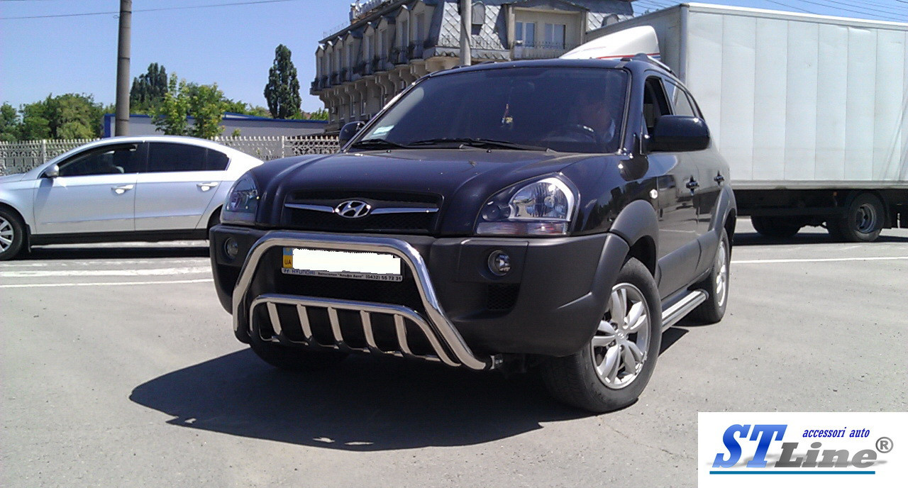 Купить Кенгурятник Hyundai Tucson 04-10 защита переднего бампера ...